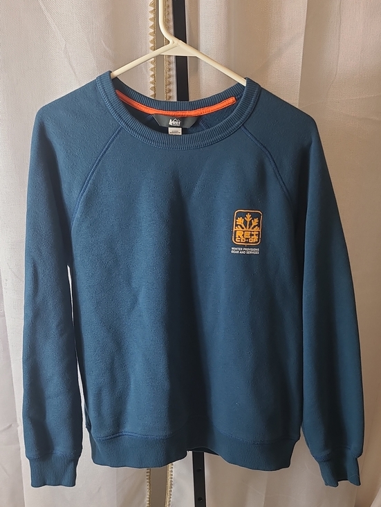 REI Other - REI The Co-Op green Med logo fleece pullover crewneck gorpcore
